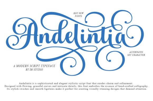 Andelintia Calligraphy: A Font for Every Creative Vision