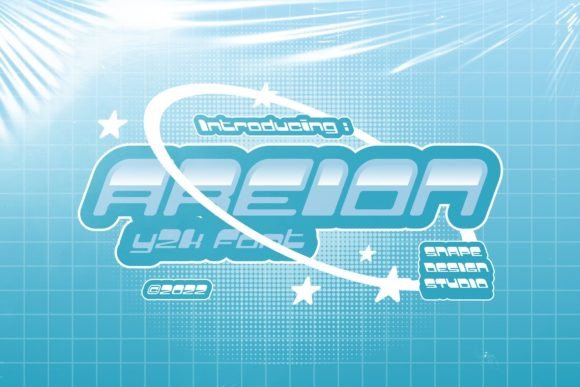 Areion Font: Reviving the Y2K Futurism of a Digital Age