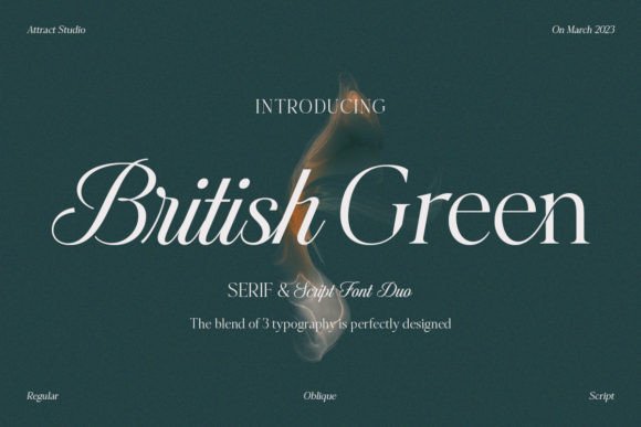 British Green: The Perfect Font Duo for Elegant Design