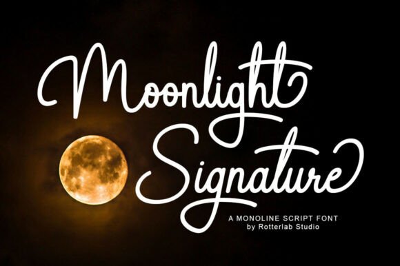 Moonlight Signature: Balancing Script Elegance with Digital Precision