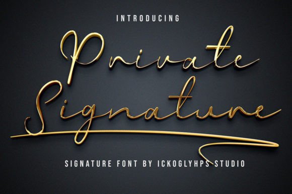 Private Signature: Your Go-To Font for Authentic Connection