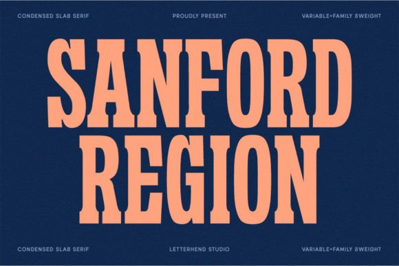 Sanford Region: A Deep Dive into the Power of Condensed Slab Serif Design