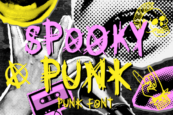Spooky Punk: Capturing Raw Energy in Digital Typography