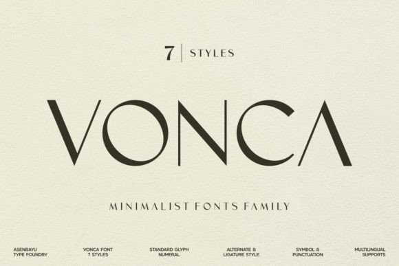 Vonca: Evaluating the Modern Minimalist Font for Your Next Design Project
